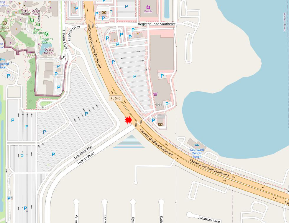 map from hit and run in WH Map from hit and run scene in southeast Winter Haven