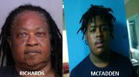 McFadden and Richards booking photos